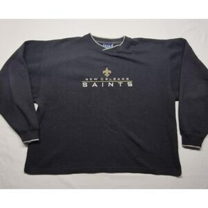 New Orleans Saints Fan‎ Gear women's NFL black game day sweatshirt sz. XL